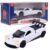 Carrinho Miniatura Branco Pull Back 1:32 C/ Som e Luz – Castela