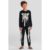 Pijama infantil unissex de esqueleto brilha no escuro Brandili