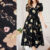 (NEW) Lovito Vestido Casual com Flores Estrutura Plissada Linha de Primavera/verão para Mulheres L155ED1932