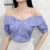 Lovito Blusa Casual Listrada Com Corrente De Pérola Colorblock Para Mulheres L132ED431
