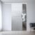 Porta de Alumínio de Correr Sobrepor 215x80cm Laminada Reversil Soft Plus Mgm 215cm x 80cm