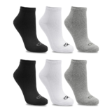 Kit com 6 Pares de Meias Cano Curto Algodão Confortável Original Olympikus
