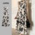 Lovito Vestido Elegante com Babado Floral Macio e Confortável para Primavera/verão para Mulheres L137ED704