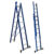 Escada de Fibra e Alumínio Tesoura Extensível Premium 2,20×3,80m 7×12 Degraus 120kg W.Bertolo