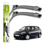 Par Palhetas Limpador Parabrisa Valeo Sandero 2008 A 2014