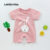 Lovito Body Infantil Fofo Com Fivela Macia E Confortável Primavera/Verão Rosa Para Bebê LNL106097