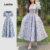 Vestido de manga curta com estampa rosa e gola coração grande e bainha bufante-DRB149P1D442