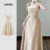 Lovito Vestido Elegante Liso Com Cadarço Vestido De Verão/primavera Para Mulheres L131ED217