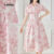 Lovito Vestido Elegante Floral Com Botão Frontal E Costura Em Tecido Para Mulheres L120ED1110