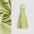 (New) Lovito Vestido Casual de Estrutura de Linha com Botão para Primavera/verão Verde para mulheres L149ED1235