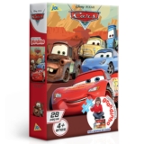 QUEBRA CABEÇA GRANDINHO CARROS DISNEY PIXAR 28 PEÇAS GRANDE TOYSTER FILME DESENHO MCQUEEN CARRO CARS