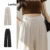 Lovito Calça Vintage Lisa Assimétrica Verão/Primavera Para Mulheres L86ED401
