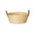 Cesto Organizador de Fibra Natural com Alça Vaso Cesta Palha Decoração Multiuso Mocca 33x15cm