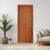 Kit Porta de Madeira Camarão 210x82cm Batente 11cm Rodam
