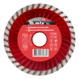 DISCO DE CORTE TURBO, DIAMANTADO, CORTE SECO, 115 X 22,2MM, 1PC // MTX
