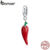 Bamoer 100% Prata 925 Pingente Petiete Pouco Pimenta Linda Estilo Fit Charme Pulseiras Jóias Fazendo Acessórios De Moda Bsc461