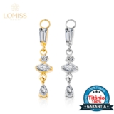 Corrente Titânio Pvd Piercing 4 Zircônias Cravejado – Para Orelha Cartilagem Helix Tragus Conch