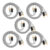 KIT 5 CABOS RCA INJETADO 1 METRO TARAMPS PARA SOM AUTOMOTIVO
