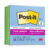 Bloco de notas adesivas Post-it coleção Oásis 3 blocos de 76x76mm 270 folhas 3M