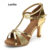 Lovito Sexy simples estilo latino sapatos de dança ouro prata banquete roupa salto para mulher LFA62139