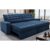 Sofá Retrátil e Reclinável 3,00m Molas Ensacadas Max Spring Velusoft Azul Cama inBox