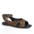 Sandália Tanara Rasteira Em Couro Animal Print Feminina T9173