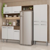 Armário de Cozinha Completa 229cm Emilly Madesa 017