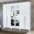 Guarda-roupa 6 Portas 4 Gavetas 100% Mdf Alonzo com Espelho e com Pés Branco