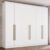 Guarda Roupa Casal Nova York 6 Portas com Amortecimento 6 Gavetas com Usinagem Espresso Móveis Branco
