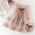 (New) Lovito Kids Vestido Casual de Malha Contrastante com Cadarço para Primavera/verão Rosa para menina LNL115133