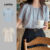 Lovito Blusa Casual Listrada Com Botões Blusa De Verão Para Mulheres L99ED673