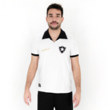 Camiseta de Time RetrôMania Botafogo Nilton Santos Branco – Masculino