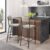 Kit 2 Banquetas Altas para Cozinha Vintage Preto/Off White