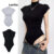 Lovito Body Elegante Liso Meia Gola Alta Para Mulheres LNL61247 (Multicolorido)
