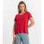 Blusa Feminina Viscotorcion Com Bolso Rovitex Vermelho