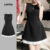 Lovito Vestido Elegante Recortado Com Costura Em Tecido Vestido De Verão/Primavera Para Mulheres L129ED028