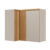 Armário Aéreo Canto 3 Portas 90cm Allure Linea Brasil