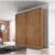 Guarda Roupa Solteiro MDF 2 Portas 3 Gavetas Ávila  Cumaru