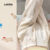 Lovito Calça Feminina Casual De Verão/primavera Com Bolso Falso Para Todas As Estações Cor Off-white L144AD012
