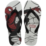 Chinelo Havaianas Top Marvel Logomania Masculino – Preto e Branco