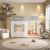 Cama Infantil Montessoriana Cabana Pkolino Off White/Cinza Claro