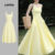 Lovito Vestido Casual De Natal Com Zíper, Toque Suave, Primavera/verão, Vestido Amarelo Para Mulheres LB134LD416