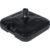 Base Plástica Para Guarda-sol e Ombrellone 18 Kg Quadrada Preta Bel