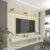 Painel para TV até 90 Polegadas Impressão Ripada com LED com Gaveta 220cm 100% MDF Requinte Off White