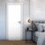 Folha de Porta de Madeira Frisada 210cm X 60cm Valuchi Portas Branco