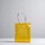 Sacola Transparente PVC com Alça de Fibra – Amarelo  – 19,5×14,5×9,5cm – 1 unidade – Rizzo
