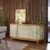 Aparador Buffet para Sala de Jantar 2 Portas Flexíveis Curvo 2 Gavetas Monaco Cumaru/Opala