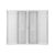 Janela de Alumínio Veneziana 100x150cm 4 Folhas com Grade sem Vidro Soft Plus Mgm 100 cm x 50 cm