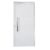 Porta Lambril de Alumínio Esquerda 210 X 80cm com Puxador Linha Veneza Esquadrias Bergamo Branco