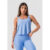 CROPPED REGATA FEMININO COM ELÁSTICO NA LATERAL ACTIVITY DLK